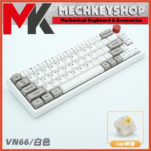 Bàn phím cơ DUKHARO VN66 kết nối 3 chế độ | Mạch xuôi | Knob núm vặn