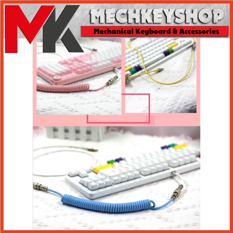 Dây Cáp Custom Bàn Phím Cơ Ajazz Cable AL60, dây xoắn 3 đoạn tháo rời