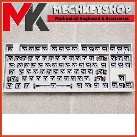 Bộ kit bàn phím cơ Pila87 hỗ trợ QMK VIA, Mạch xuôi, Led RGB hotswap