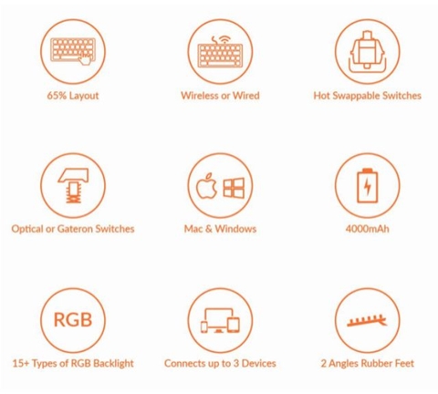 Bàn phím cơ Keychron K6 Hotswap RGB Aluminium Edition