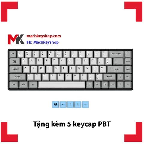 Bàn phím cơ Akko 3068 - Phím cơ Mini Bluetooth Dual Mode