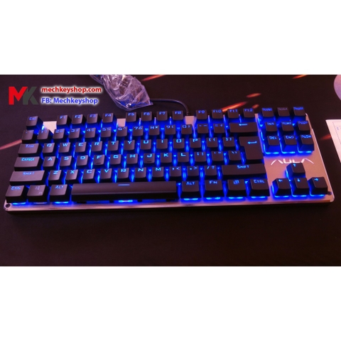 Bàn phím cơ Aula F2012 led RGB, blue switch - Bảo hành 3 tháng