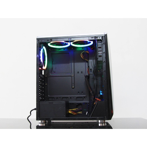Vỏ case máy tính 1stPlayer R3 - Kính cường lực - Dải led RGB
