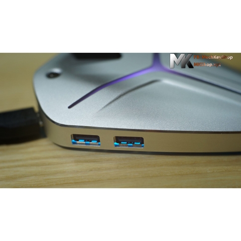 Bungee hợp kim, 4 cổng USB, led RGB