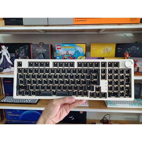 Bàn phím cơ JamesDonkey RS2 3 Mode Gasket Mount Hotswap Núm vặn