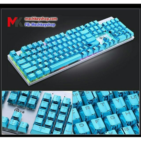 keycap E-Element vàng kim/ bạc pbt xuyên led