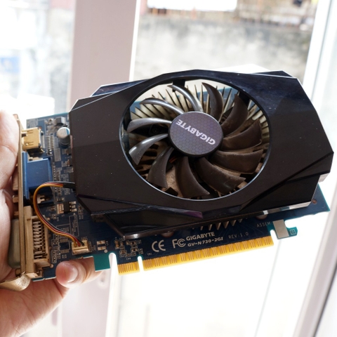Card màn hình Gigabyte GT730 2GB - GV-N730-2GI chính hãng, hàng 2nd, chơi game online, lmht [GJ]