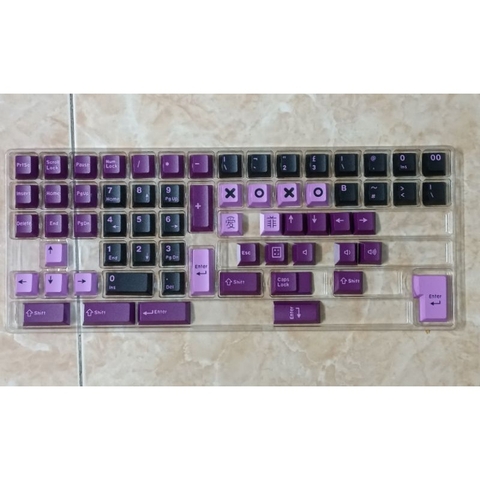 Bộ nút bàn phím keycap CMK Aifei Black Lotus ABS double shot