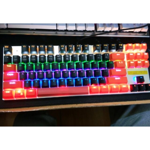 Bộ keycap nút bàn phím cơ màu đỏ