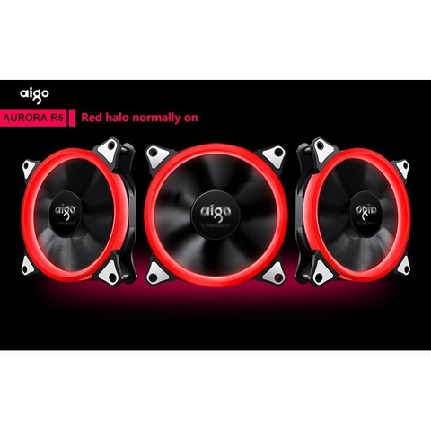 Bộ 5 quạt LED AIGO RGB 12cm + mạch điều khiển