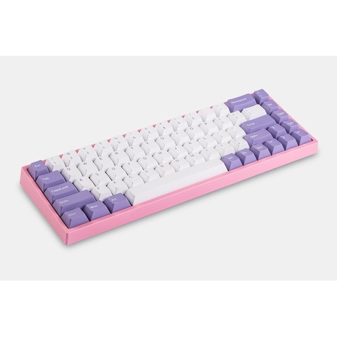 Bộ Keycap 68 phím White Purple PBT double shot tháo phím NJ68