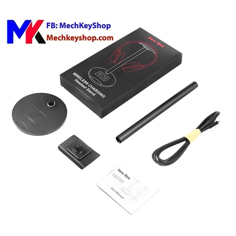 GIÁ TREO TAI NGHE KIM LOẠI NEW BEE KIÊM SẠC KHÔNG DÂY