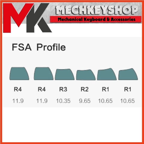 Bộ Keycap FSA Banana PBT Double shot cho bàn phím cơ