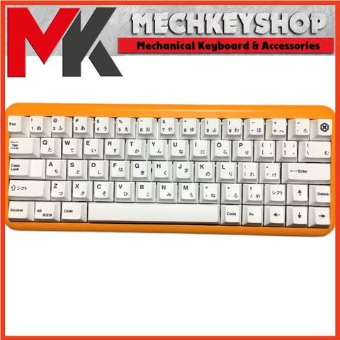 Bộ keycap BOW White Minimalist Cherry profile thick PBT cho bàn phím cơ