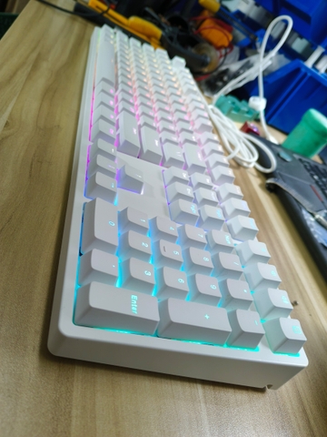 Bàn phím cơ IKBC F410 White RGB Cherry Red switch cũ