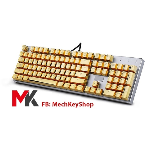 keycap E-Element vàng kim/ bạc pbt xuyên led