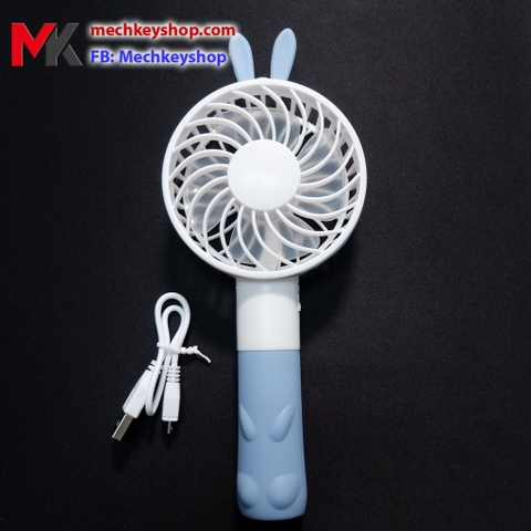 [Ảnh thật] Quạt tích điện mini cầm tay tai thỏ