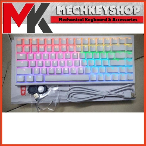 Bàn phím cơ Keycool Kc84 3 kết nối, Hotswap, RGB Wireless 2.4G Bluetooth 5.0 type C