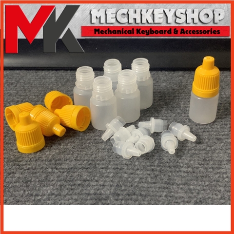 100 Lọ Nhựa 5ml Lọ đựng nước nhỏ mắt bao gồm nắp có garanti