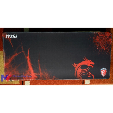 [Ảnh thật] Tấm lót chuột cỡ 90*40 cm dày 4mm, hình MSI