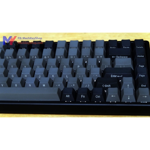 Bộ keycap Keycool 84 phím thick PBT Black - Grey Ninja