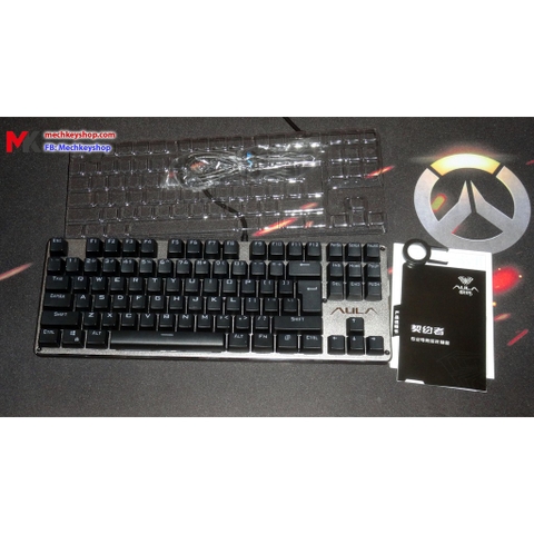 Bàn phím cơ Aula F2012 led RGB, blue switch - Bảo hành 3 tháng