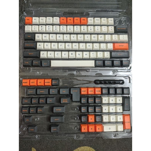 Bộ keycap Carbon PBT Double Shot DSA profile