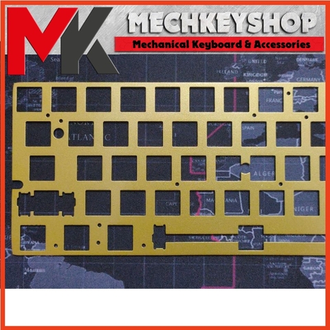 Tấm plate đồng layout 64 cho bàn phím cơ DZ60 GH60 GK64