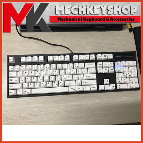 Bộ keycap BOW White Minimalist Cherry profile thick PBT cho bàn phím cơ