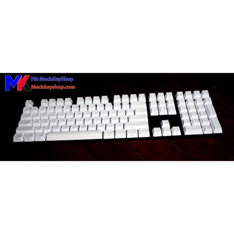 Bộ keycap 108 phím Thick PBT, WHITE NINJA