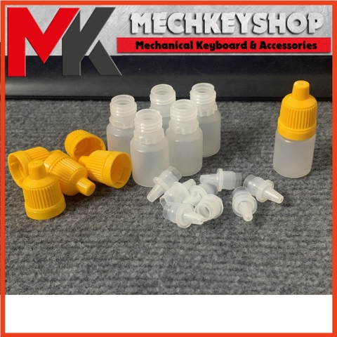 100 Lọ Nhựa 5ml Lọ đựng nước nhỏ mắt bao gồm nắp có garanti