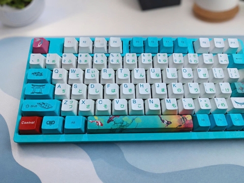 Bàn Phím Cơ Akko 3098 Monet's Pond (2nd) - Akko Pink Switch | MKShop