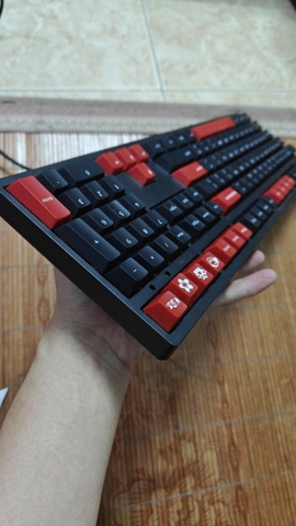 Bàn Phím Cơ Akko 3108v2 Black Red Cũ - Switch Akko Orange Giá Rẻ | MKShop