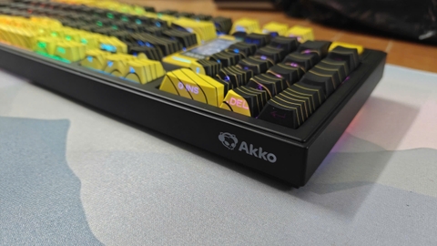 Bàn Phím Cơ Akko 5098B Black Gold (Cũ) - Vẻ Đẹp Quyền Lực, Keycap Side Print Xuyên LED | MKShop