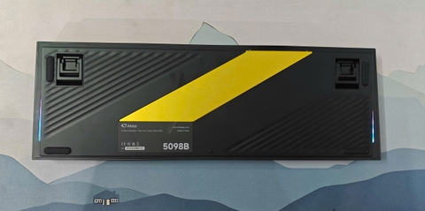 Bàn Phím Cơ Akko 5098B Black Gold (Cũ) - Vẻ Đẹp Quyền Lực, Keycap Side Print Xuyên LED | MKShop