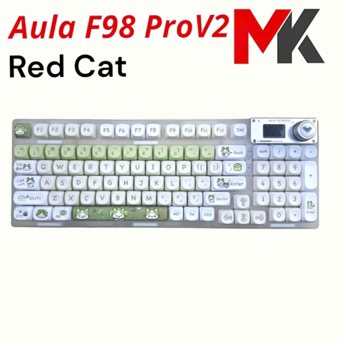Bàn Phím Cơ Aula F98 Pro V2 - 95 Phím, 3 Chế Độ Kết Nối, LED RGB, Silent Switch | MKShop