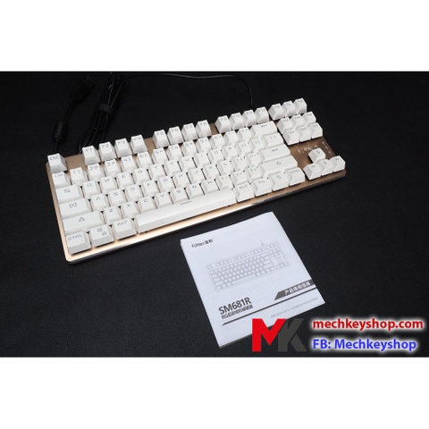 Bàn phím cơ Fuhlen SM681R, blue switch, led RGB, có driver hỗ trợ, led gầm