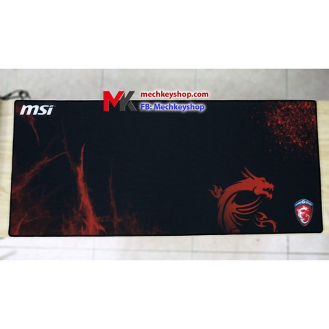 [Ảnh thật] Tấm lót chuột cỡ 90*40 cm dày 4mm, hình MSI