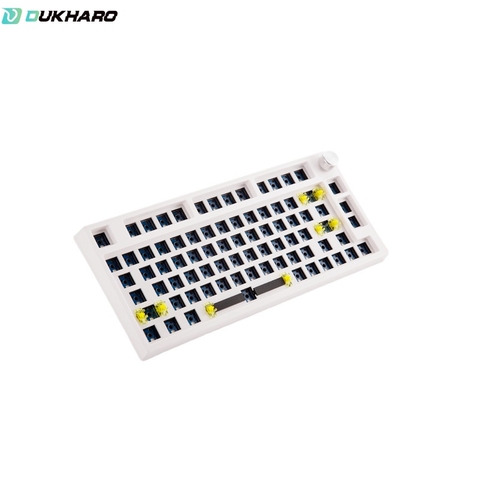 Bộ kit bàn phím cơ Dukharo MK80 Mạch xuôi 3 modes (Type C/ Wireless 2.4G/ Bluetooth 5.0)