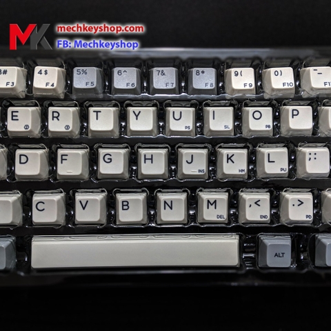 Bộ nút Keycap GK64 GK64s chất liệu PBT in Dye Sub (Xám sáng màu)