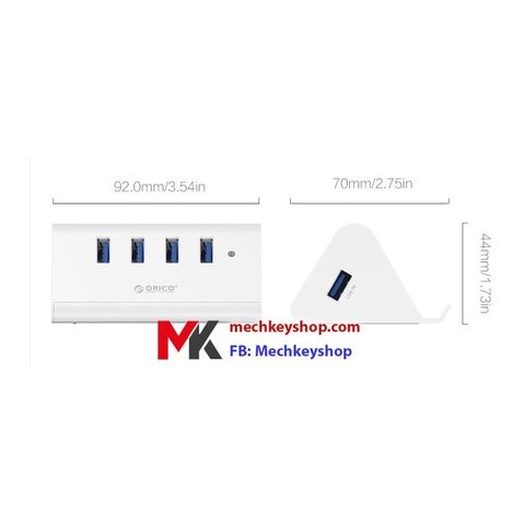 HUB USB 3.0 Orico kiêm giá đỡ đt, ipad