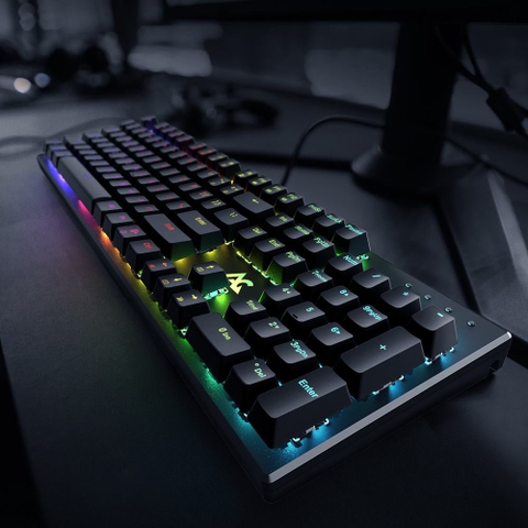 Bàn phím cơ ACGAM AG-109R, led RGB, nháy theo nhạc, Driver điều khiển