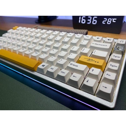 Bộ keycap Honey & Milk Thick PBT Cherry Profile 154 nút dùng cho bàn phím cơ