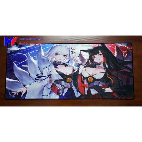 [Ảnh thật] Tấm lót chuột cỡ 90*40 cm dày 4mm, hình Anime - Azur Lane