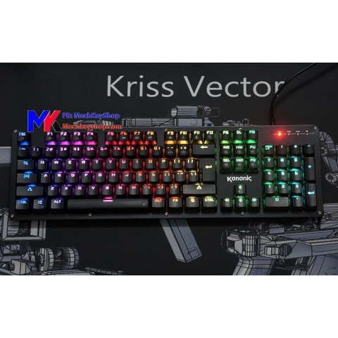 Bàn phím cơ Kananic TK1 RGB siêu rẻ, led 16.8 triệu màu, hỗ trợ hotswap