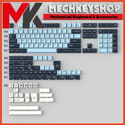 Bộ nút bàn phím keycap CMK Aifei Mizu ABS double shot