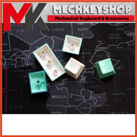 Bộ nút keycap FL Ice Mint PBT Double shot Cherry Profile cho bàn phím cơ