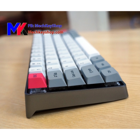 Bàn phím cơ GK64 - Case nhôm nguyên khối, Led RGB/ nháy theo nhạc, Gateron Switch, hot swap, Driver