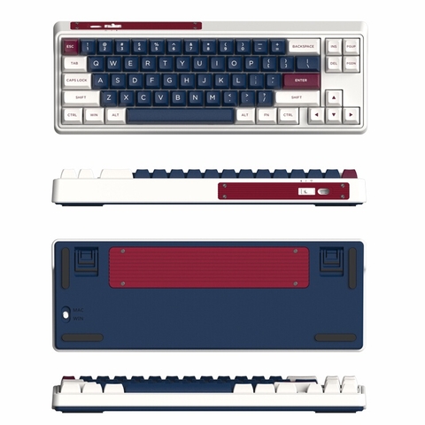 Bàn phím cơ FL-Esports CMK68 SAM Marshmallow/ Metal Heart 3 MODE l RGB/ Bluetooth / Wireless 2.4Ghz