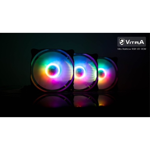 Fan led RGB Vitra không cần hub